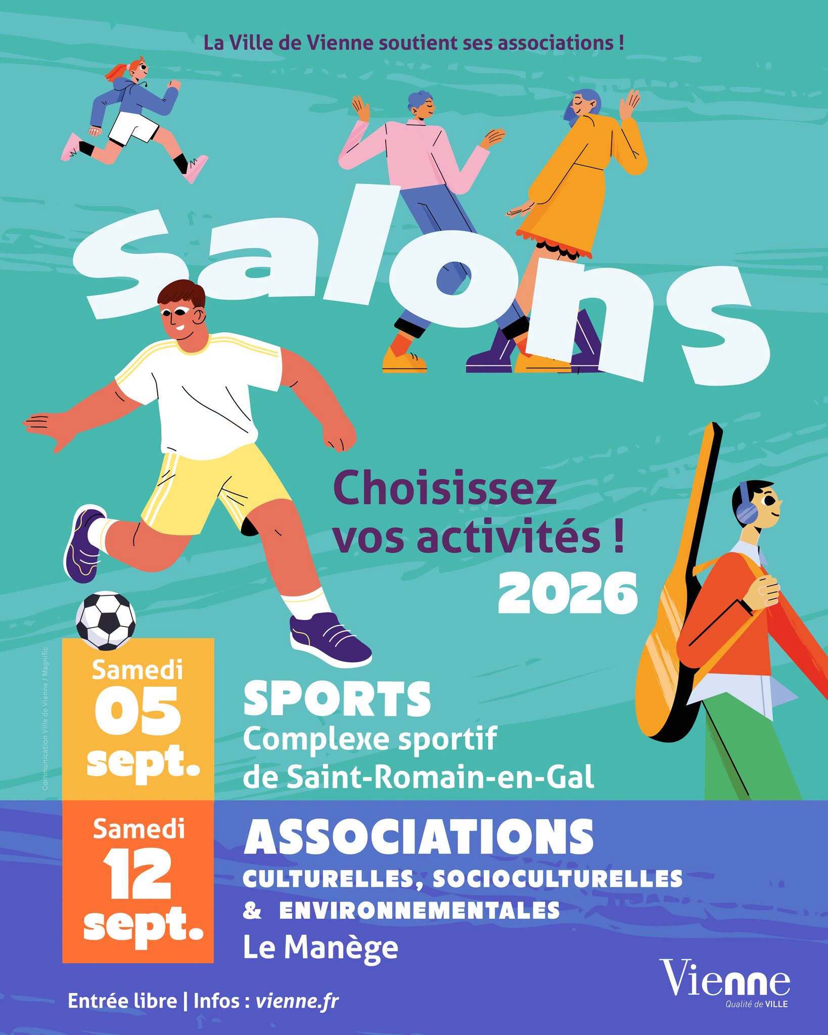 Forum des associations le 5 septembre au Gymnase de St Romain en Gal !